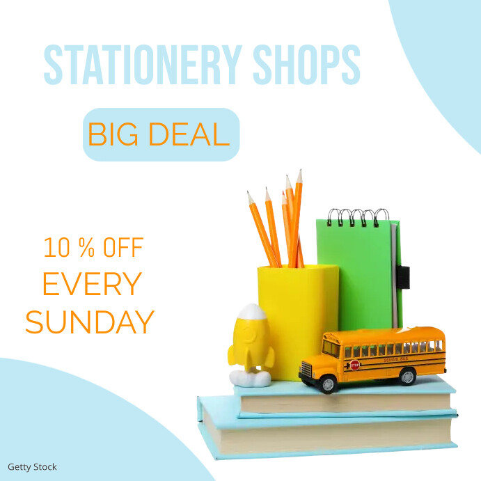 Maximalist Stationery Shops Instagram Post Template PosterMyWall