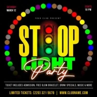 Maximalist Stop Light Party Instagram Post template