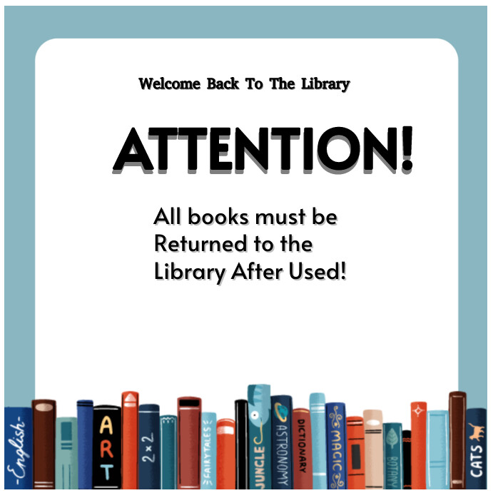 Maximalist Student Library Instagram Post Template | PosterMyWall
