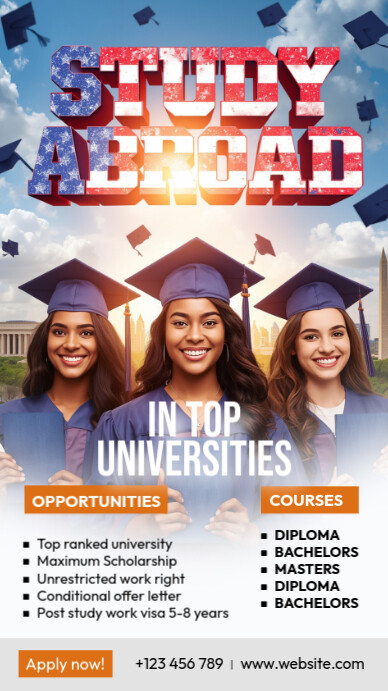 Maximalist Study In Abroad Instagram Story template