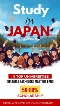 Maximalist Study In Japan Instagram Story template