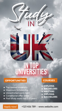 Grigio Study in UK Instagram Story Template