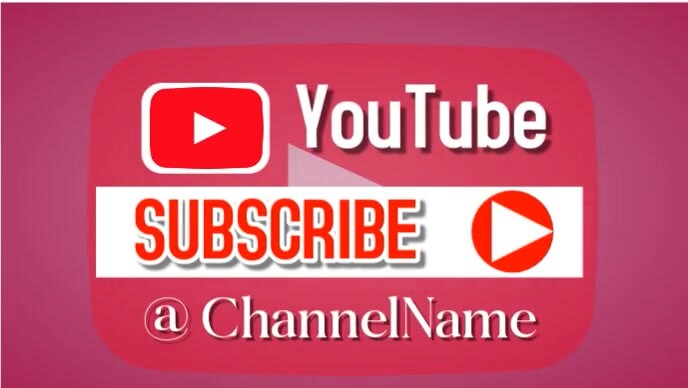Maximalist Subscribe  Youtube Thumbnail template