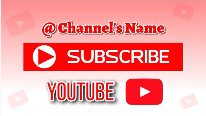 Maximalist Subscribe  Youtube Thumbnail template
