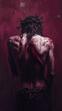 Maximalist Suffering Of Christ  Digital Display (9:16) template