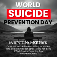 Maximalist Suicide Awareness Instagram Post template