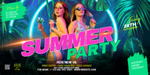 Maximalist Summer Party Eventbrite Banner Eventbrite-Banner template