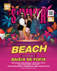 Maximalist Summer Party Instagram Portrait template
