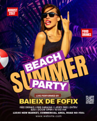 Maximalist Summer Party Instagram Portrait template