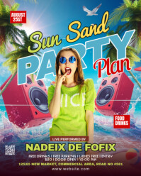 Maximalist Summer Party Instagram Portrait template