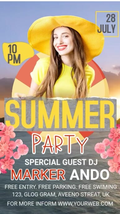 Maximalist Summer Party Instagram Reel template