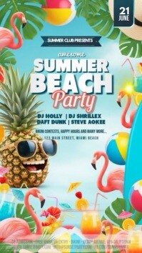 Maximalist Summer Party Instagram Story Instagram-verhaal template