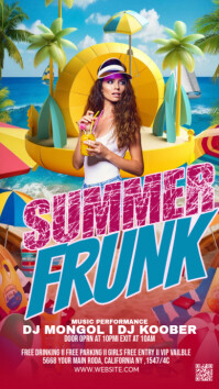 Maximalist Summer Party Instagram Story template