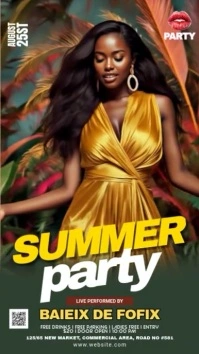 Maximalist Summer Party Instagram Story template