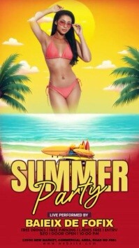 Maximalist Summer Party Instagram Story template