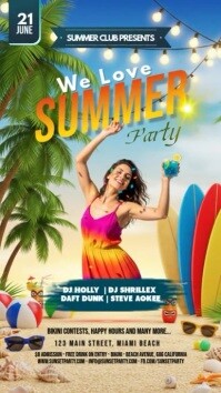 Maximalist Summer Party Instagram Story template
