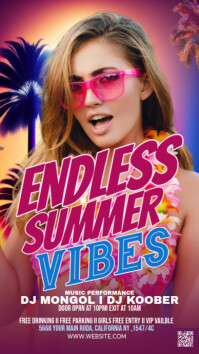 Maximalist Summer Party Instagram Story template
