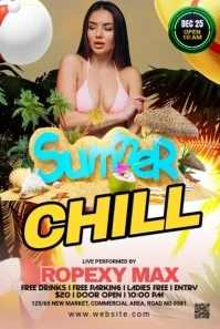 Maximalist Summer Party  Pinterest Graphic template