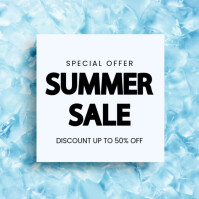 Maximalist Summer Sale Instagram Post Instagram-opslag template