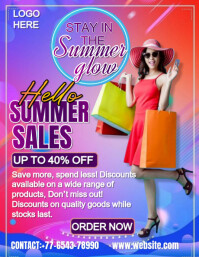 Maximalist Summer Sales Flyer  Flyer (us Letter) template