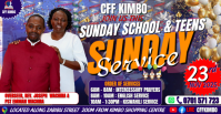 Maximalist Sunday School & Teens Facebook Event Cover template