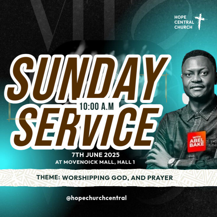 Copy of Maximalist Sunday Service Instagram Post | PosterMyWall