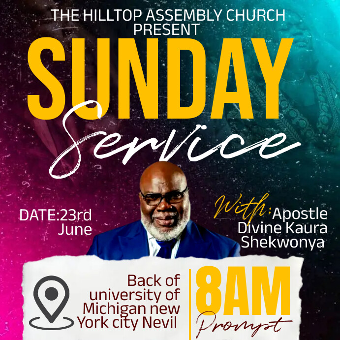 Copy of Maximalist Sunday Service Instagram Post | PosterMyWall