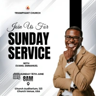 Maximalist Sunday Service Instagram Post template