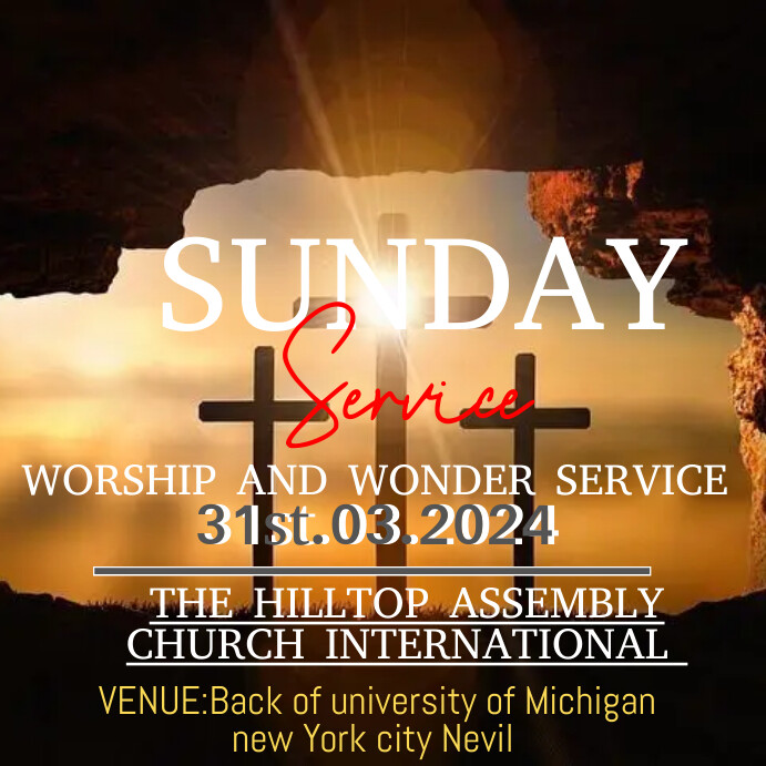 Copy of Maximalist Sunday Service Instagram Post | PosterMyWall
