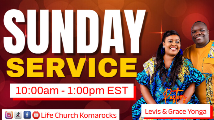 Maximalist Sunday Service Youtube Thumbnail template