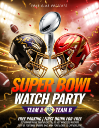 Super Bowl Watch Party Volante Template