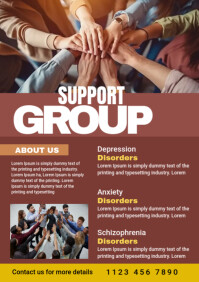 Brown Support Group A3 Template