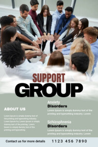 Maximalist Support Group Pinterest Graphic template