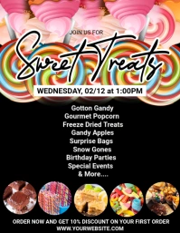 Maximalist Sweet Treats Flyer Flyer (us Letter) Pamflet (Letter AS) template