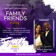 Maximalist T Family And Friends Day Instagram Post Instagram-opslag template