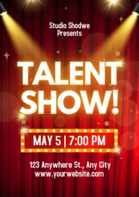 Maximalist Talent Show  A4 template