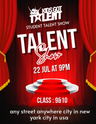 Maximalist Talent Show Flyer (us Letter) template