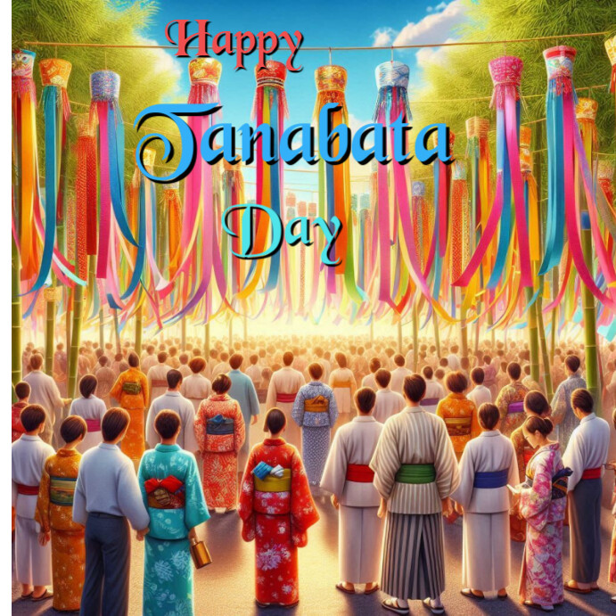 Maximalist Tanabata Day  Instagram Post template