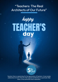 Maximalist Teachers' Day A1 template