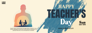 Maximalist Teachers' Day Facebook Cover Photo Facebook-coverfoto template
