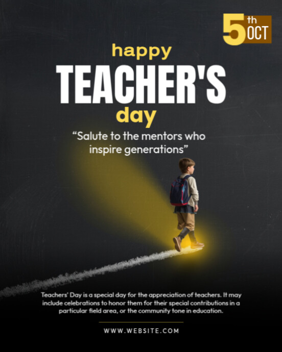 Copy of Maximalist Teachers' Day Instagram Portrait | PosterMyWall
