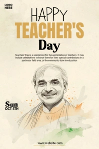 Maximalist Teachers' Day Pinterest Graphic template