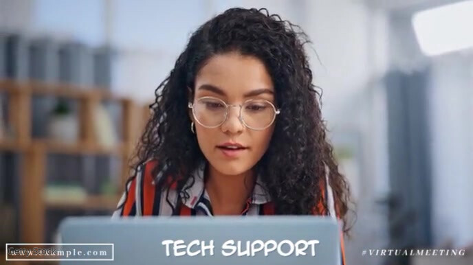 Maximalist Technical Support Presentation | Zoom Background template