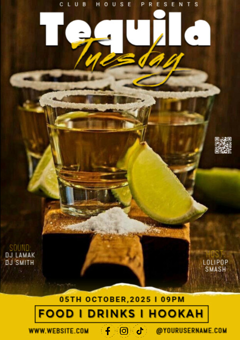 Maximalist Tequila Tuesday A4 template