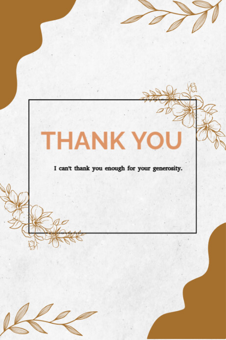 Maximalist Thank You  Banner 4' × 6' template