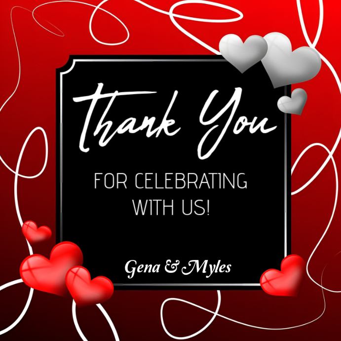 Maximalist Thank You Card Instagram Post Templat | PosterMyWall
