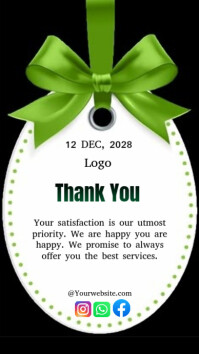 Maximalist Thank You Card Online Design Flyer/template  Instagram Story