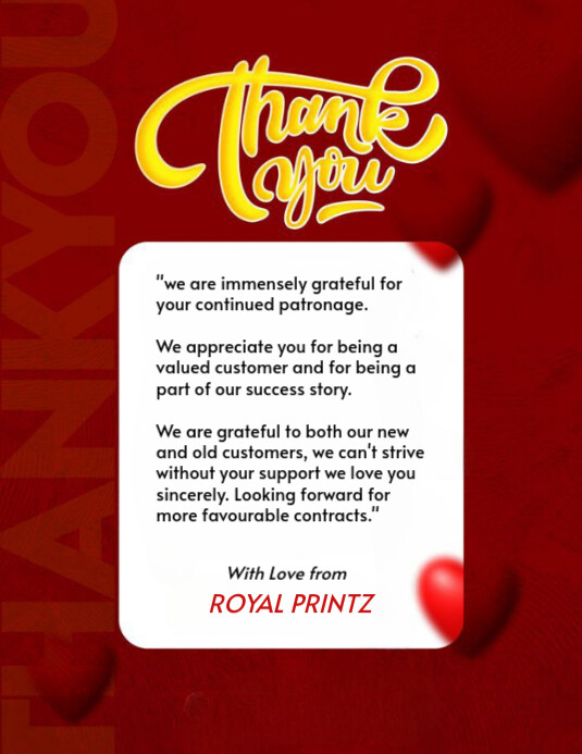 Copy of Maximalist Thank You Flyer (us Letter) | PosterMyWall