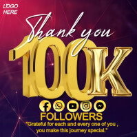 Maximalist Thank You Flyer Design Template  Instagram Post