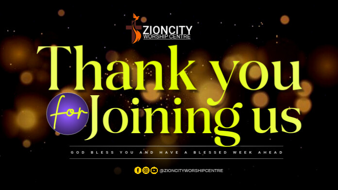 Maximalist Thank You For Joining Us Template Twitter Post | PosterMyWall